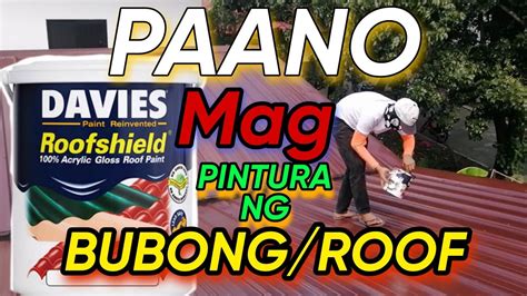 pintura sa bubong|PAANO MAG PINTURA NG BUBONG (ROOF) .